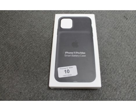 Apple : iPhone 11 Pro Max Smart Battery Case, model A2180, black, brand new & boxed. (R.R.P. £129.00)