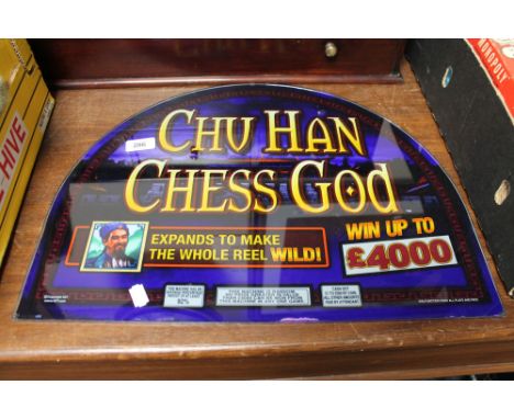 A glass fruit machine panel - Chu Han chess god 