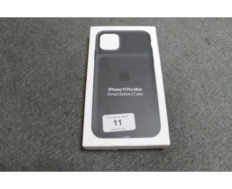 Apple : iPhone 11 Pro Max Smart Battery Case, model A2180, black, brand new &amp; boxed. (R.R.P. £129.00)