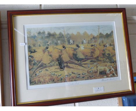 Humorous Alexander Charles Jones Shooting Print 'Cocks only' 