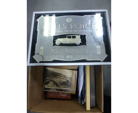 Three Rolls Royce Advertsing Mirrors, Albaster Taj Mahal, Lamp, Postcards, Stamps, Collectors Coins, etc