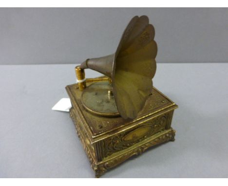 Novelty Musical Table Lighter in the form of a Gramophone