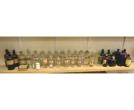 Large Group of Vintage Medicine, Poison and Other Glass Bottles