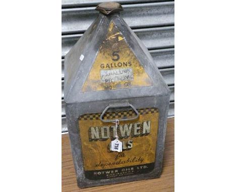 Vintage Five Gallon Notwen Oil Can