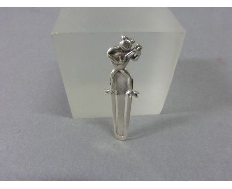 Silver 'Toad playing a Musical instrument' Bookmark