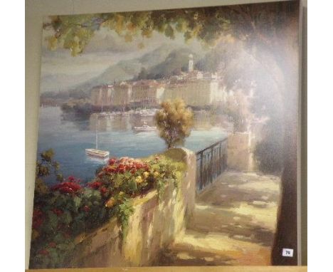 Large Studio Canvas Print of Coastal Scene