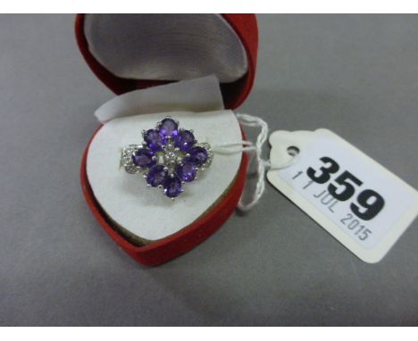 Silver and Amethyst Ring
