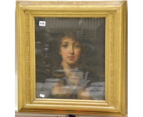 Gilt Framed Portrait of a Lady dated to verso 1882