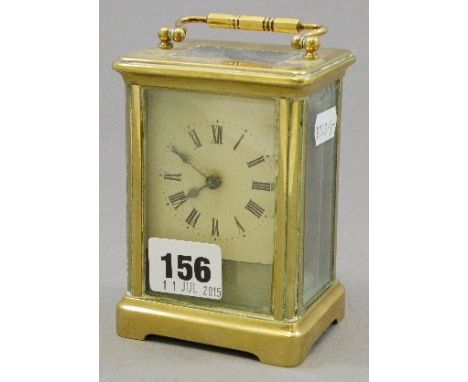 Gilt Cased Carriage Clock