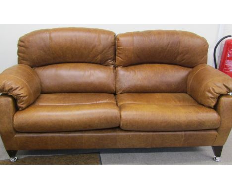 Austin 3 seater leather sofa in Whisky colour way L 184cm (purchased 20/05/2024)