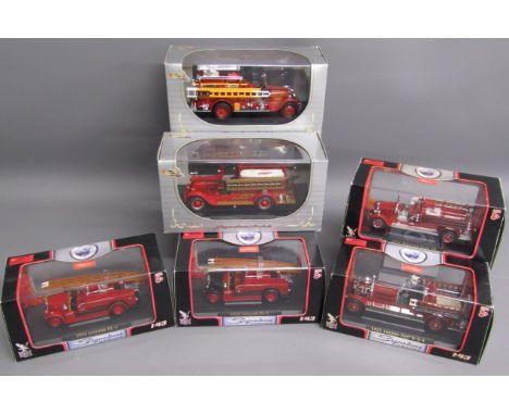 6 Signature series 1:43 fire engines - 1934 Leyland FK-1 Lady Sadlep &amp; Worcester City &amp; County - 1925 Ahrens-Fox N-S-