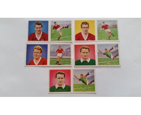 CHIX, Footballers - Portrait &amp; Action, Manchester United, inc. Charlton (VG), Viollet, Quixall &amp; Gregg (2, different 