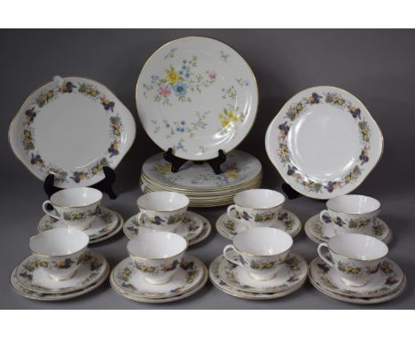 A Collection of Royal Doulton Dinner and Teawares to Include Royal Doulton Ravenna Pattern Teaset to comprise Two Cake Plates