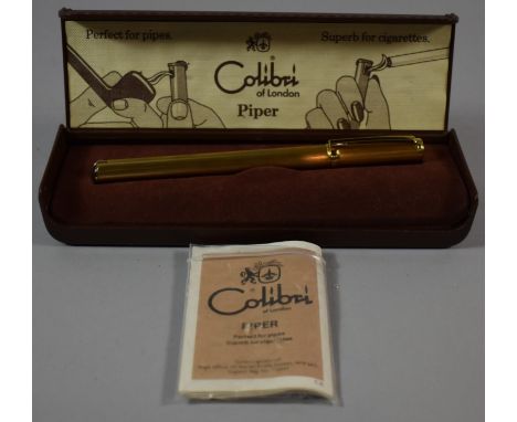 A Colibri Piper Cigarette Lighter in Original Case with Instruction (We Cannot Post Lighters) 