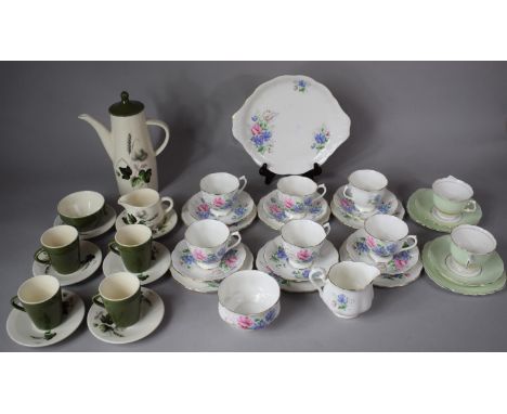 A Collection of Tea and Coffee Wares to include  Royal Albert Friendship Pattern Tea Set to Comprise Six Cups, Milk, Sugar, S