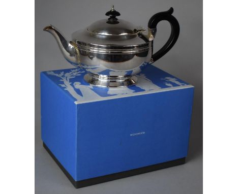 A Boxed Wedgwood Silver Plated Teapot 