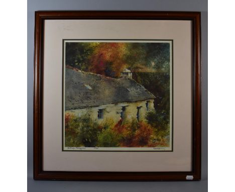 A Framed Limited Edition Welsh Print, Bwthyn Penygroes, Signed by the Artist Ede Perry 
