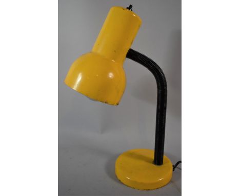 A Vintage Adjustable Desktop Reading Lamp, 35cm high 