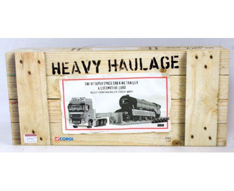 A Corgi Toys heavy haulage 1/50 scale boxed road transport diecast group, two examples both appear as issued, to include Ref.