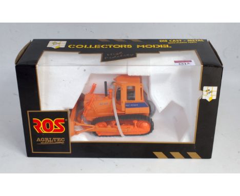 A Ros Agri-tec 1/50 scale diecast and plastic model of a Fiat Hitachi FD175 tractor dozer, in the original window box