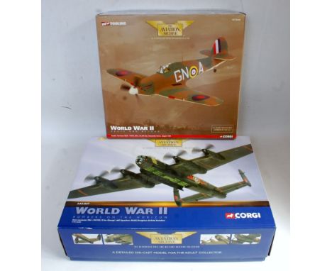 A Corgi Aviation Archive boxed mixed scale aircraft group, two examples to include AA32607 Avro Lancaster Mk1 (G), together w