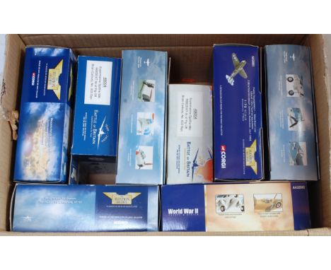 Eight various boxed mixed scale Corgi Aviation Aircraft, all appear as issued to include Ref. Nos. AA33001, AA33803, 49004, A