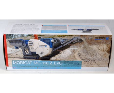 A NZG 1/50 scale model of a Kleeman Mobicat MC110Z Evo Jaw Crusher Model No. 878 housed in the original polystyrene packed bo