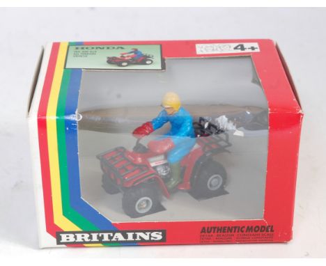 A Britains No. 9401 1/32 scale Honda TRX 300 all-terrain quad bike, appears as issued in the original window rainbow box (M,B