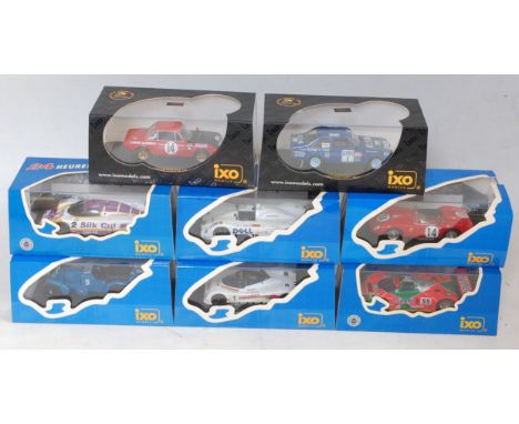 Eight various boxed Ixo 1/43 scale 24 Hour Le Mans, and other racing diecasts to include a Jaguar XJR9, a 1988 Le Mans winnin
