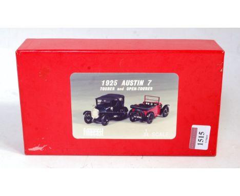 A Wills Finecast boxed 1/24 scale white metal kit to include a 1925 Austin 7 tourer and open tourer, appears as issued
