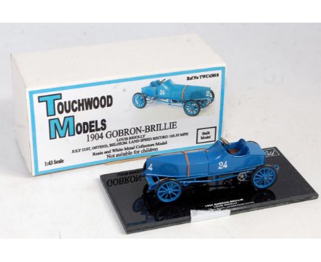 A Touchwood Models factory built 1/43 scale model of a 1904 Gobron-Brillie, limited edition in the original all-card box