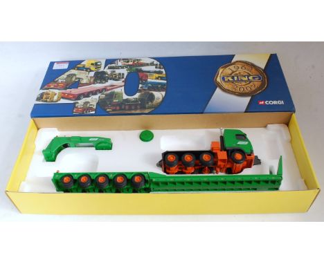 A Corgi 1/50 scale heavy haulage and King Road Haulage diecast group, three boxed as issued examples to include Ref. Nos. CC1