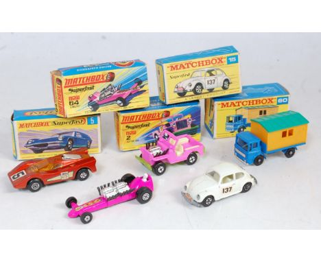 13 various boxed Matchbox Superfast, Models of Yesteryear, and Corgi Toy diecasts, all housed in original packaging, some exa