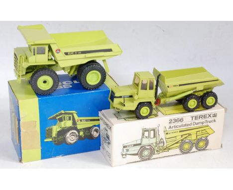 A Conrad 1/50 sale boxed Terex and Euclid construction vehicle group to include No. 2761 Euclid R-35 rear dump, together with