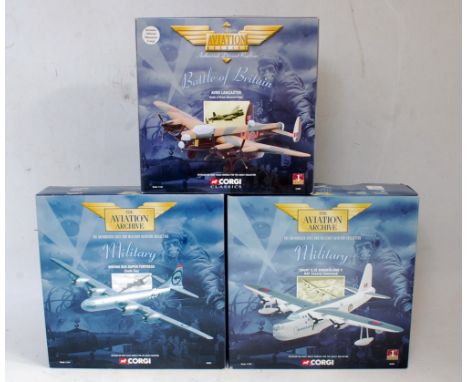 Seven boxed mixed scale Corgi Aviation Archive boxed diecasts, all appear as issued to include Ref. Nos. 48801, 48901, 47301,