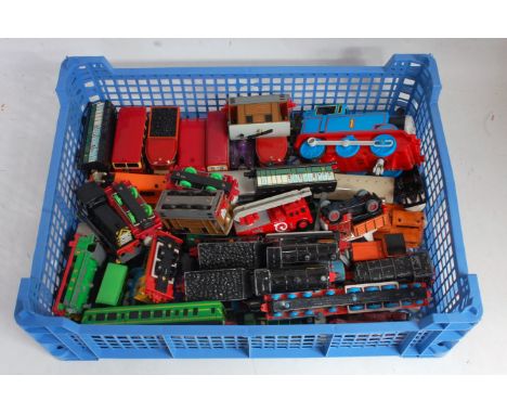 One tray containing a quantity of Ertl and other Thomas the Tank Engine related diecasts to include Gordon, Ben, Thomas, Doug
