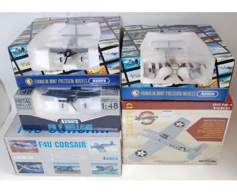 A Franklin Mint, Collection Armour and Gear Box Collectables, mixed scale boxed aircraft group to include a Franklin Mint DB1