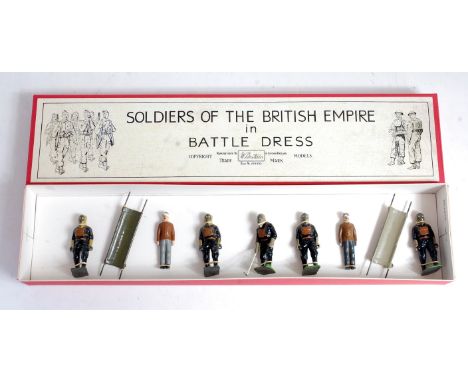 A Britains from Set 1759 Air Raid Precautions First Aid and Gas Detection Services set, to include four stretcher bearers in 