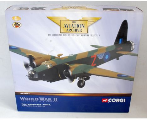 A Corgi Aviation Archive mixed scale boxed aircraft group, two examples to include a 1/72 scale No. AA34802 Vickers Wellingto