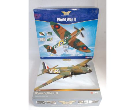 A Corgi Aviation Archive boxed aircraft group to include 1/32 scale No. AA33902 Supermarine Spitfire Mk1 together with a No. 