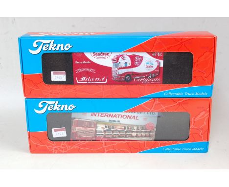 A Tekno 1/50 scale boxed Road Haulage diecast group, two examples to include Ref. No. 1178A Molloy &amp; Sherry Transport Ltd