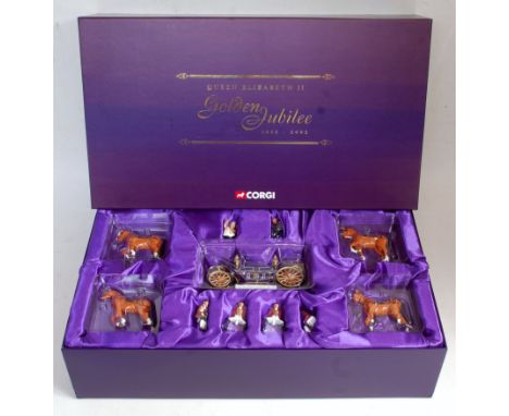 A Corgi Toys No. CC09901 1/40 scale Queen Elizabeth II Golden Jubilee State Landau, all housed in the original purple ground 