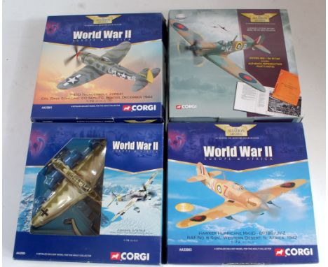 Nine various boxed Corgi Aviation Archive mixed scale aircraft, all in original boxes and appear as issued, to include Ref. N