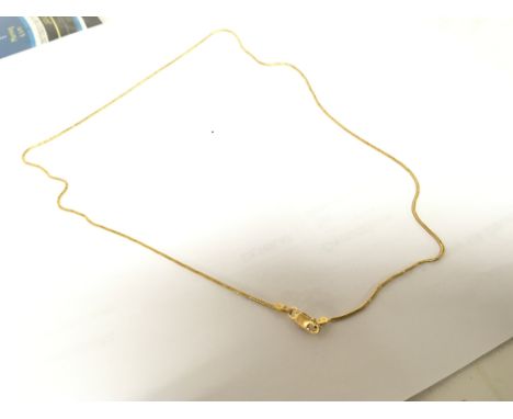 A Quality high grade gold 916 necklace weight 4.5g