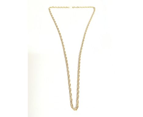 A 9 carat gold link chain, 6g. Postage category A