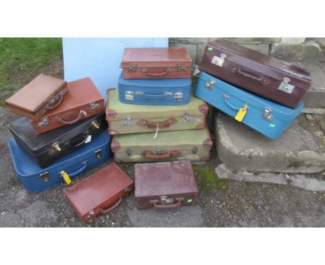 A collection of Vintage luggage