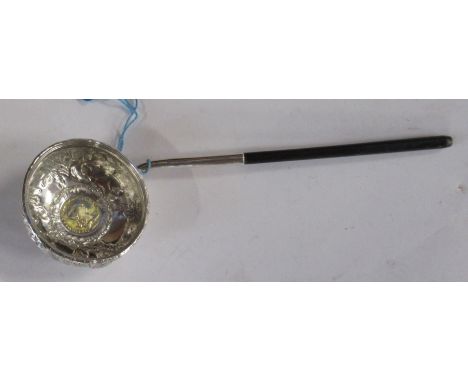 An antique silver toddy ladle&nbsp;