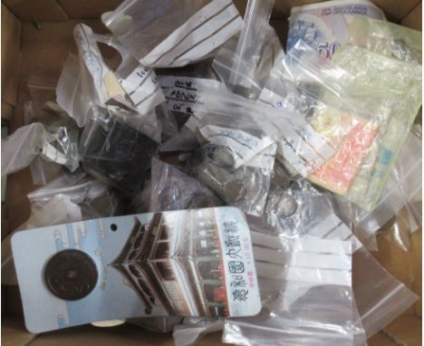 A collection of antique and vintage coinage