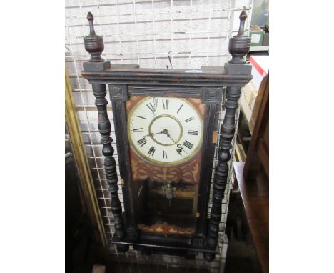 A 19th century wall clock