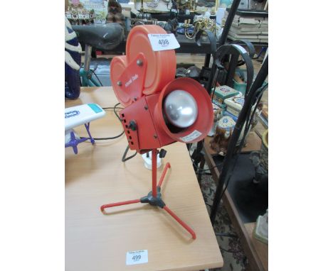 Lamp in form of movie camera